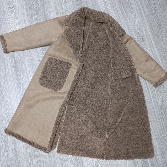 Штучна шуба-дублянка двостороння