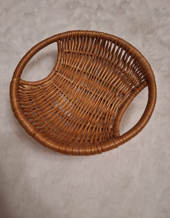 Świetny  wiklinowy koszyczek miska taca kosz misa