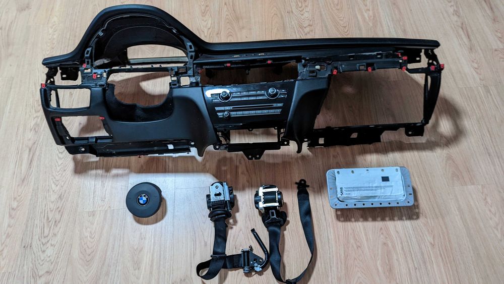 Conjunto Kit Airbags BMW X5 F15 Tablier Original Completo Figueiredo