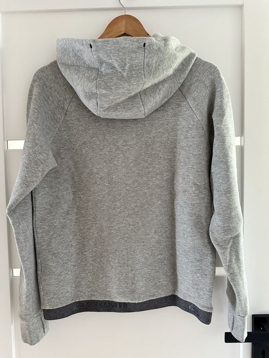 Szara bluza quicksilver S  męsks dryflight na suwak z kapturem