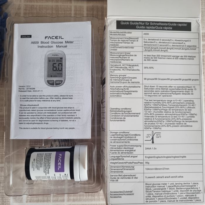 Medidor glicose/diabetes