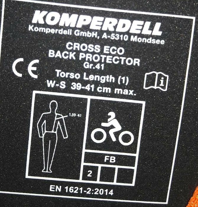 Мотозахист тіла/спини фірма Komperdell Polo daytona оригінал 



Розмі