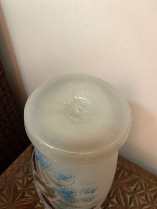 Jarra Vidro Opalino Séc XIX 24 cm