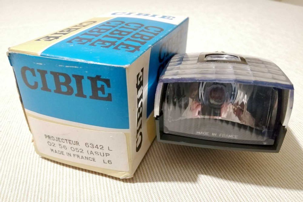 Farol dianteiro de bicicleta CIBIÉ vintage (anos 70 / 80)