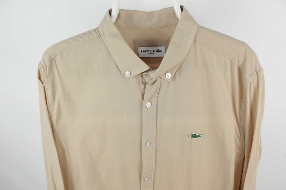 Надлегка повсякденна сорочка рубашка Lacoste Slim Fit Оригінал ХЛ-ХХЛ