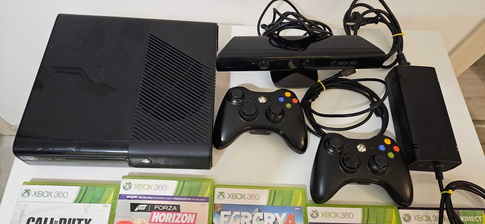 Xbox 360 kinect 2 pady + 9 gier