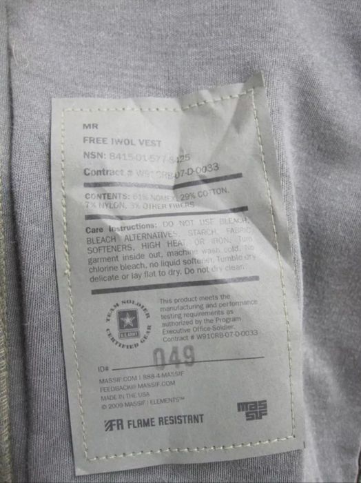 Нова тепла негорюча жилетка безрукавка армії США IWOL MR військова ЗСУ