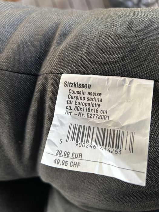 Poduszki na europalety. 4 kpl. Szare. Nowe.
