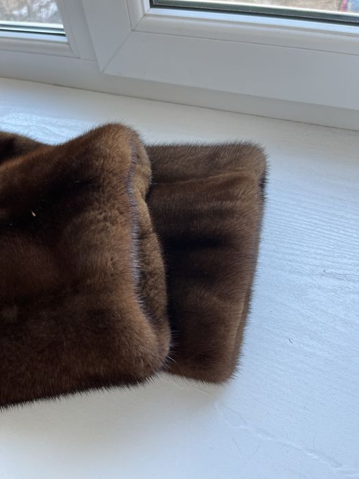 Норкова шуба із цільної норки розмір 46-48