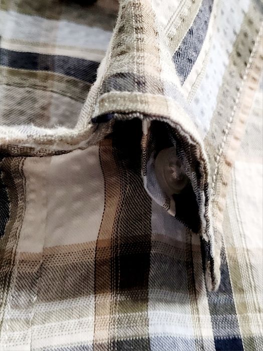 Koszula premium w kratę strukturalny materiał scandi