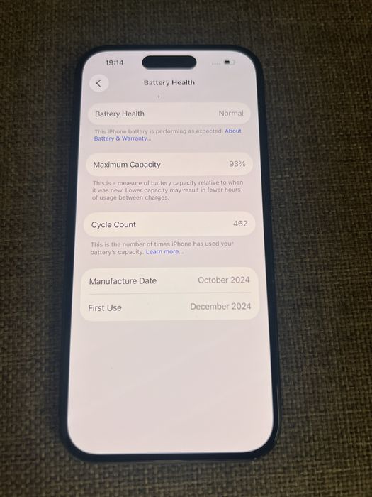 Iphone 15 128gb, 93% bateria, gwarancja