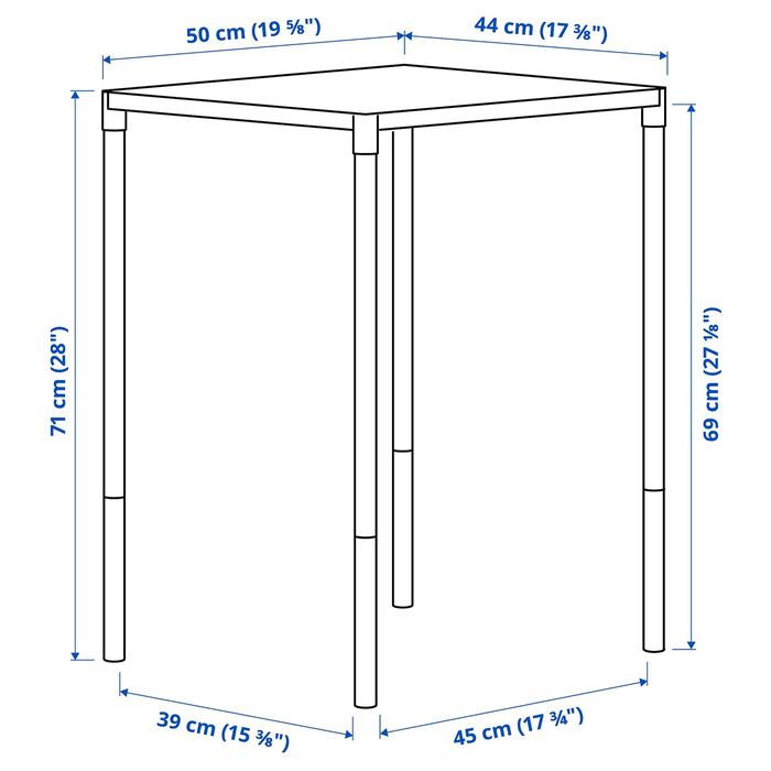 Mesa de jardim branca Ikea