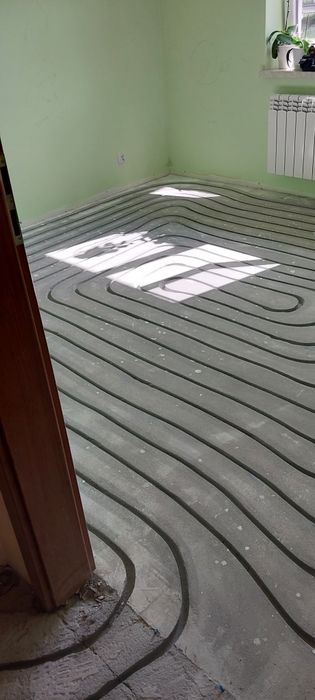 Frezowanie pod ogrzewanie podłogowe, ogrzewanie podłogowe