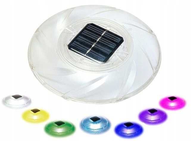 Lampka Solarna Pływająca Do Basenu Kolorowa LED RGB