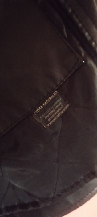 Kurtka skórzana czarna rozm. L/XL