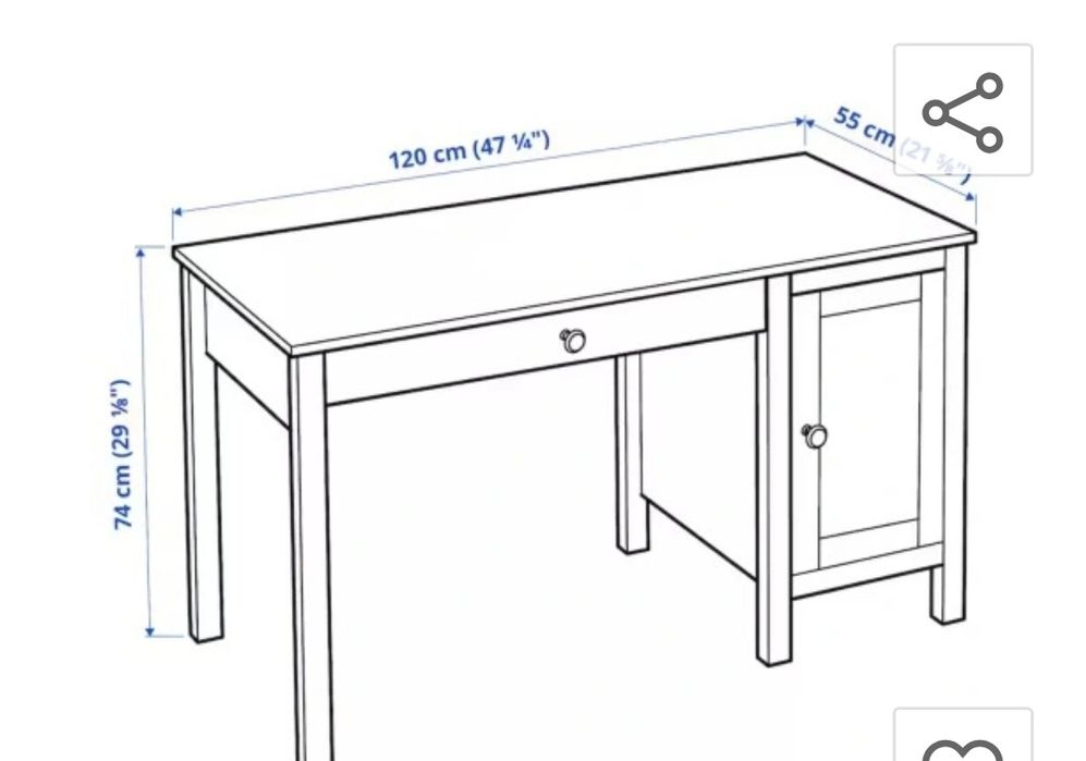 Biurko Hemnes Ikea