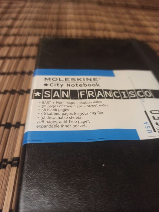 SAN FRANCISCO. Unikatowy notatnik Moleskine z serii "City Notebook"