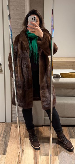 Розкішна шуба в медовому відтінку Honey Hue ( M-L)