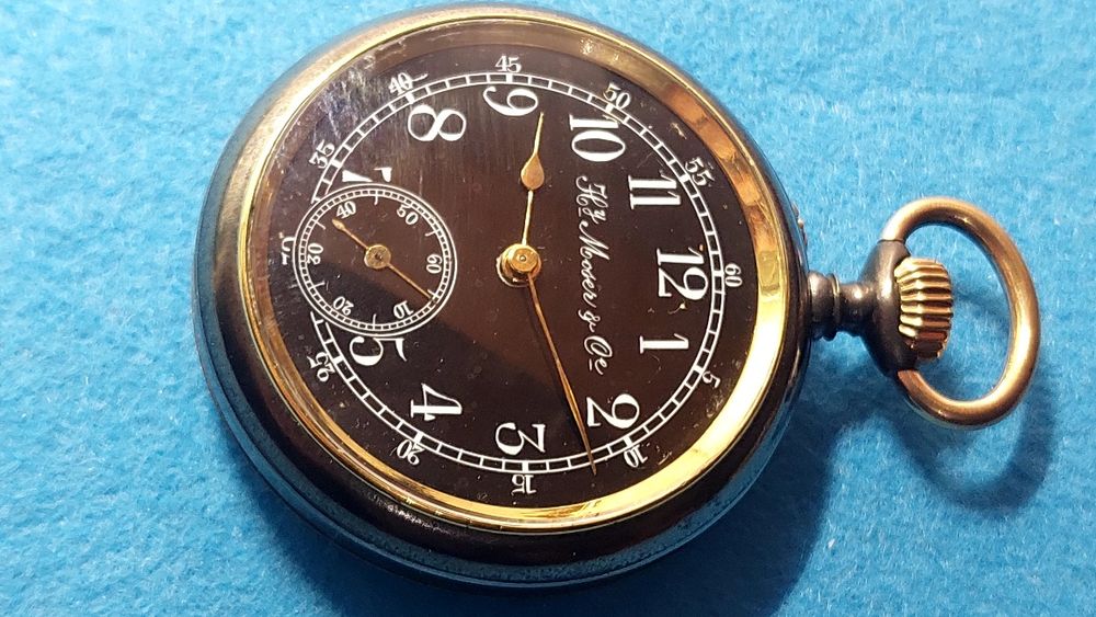 Часы карманные швейцарские механические H.Moser
