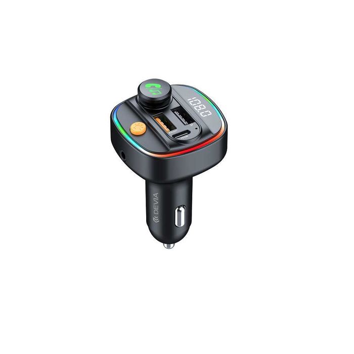 Transmiter bluetooth FM + Ładowarka samochodowa PD 30W 2xUSB