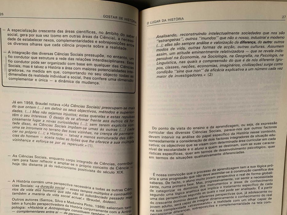 Gostar de História: Um Desafio Pedagógico