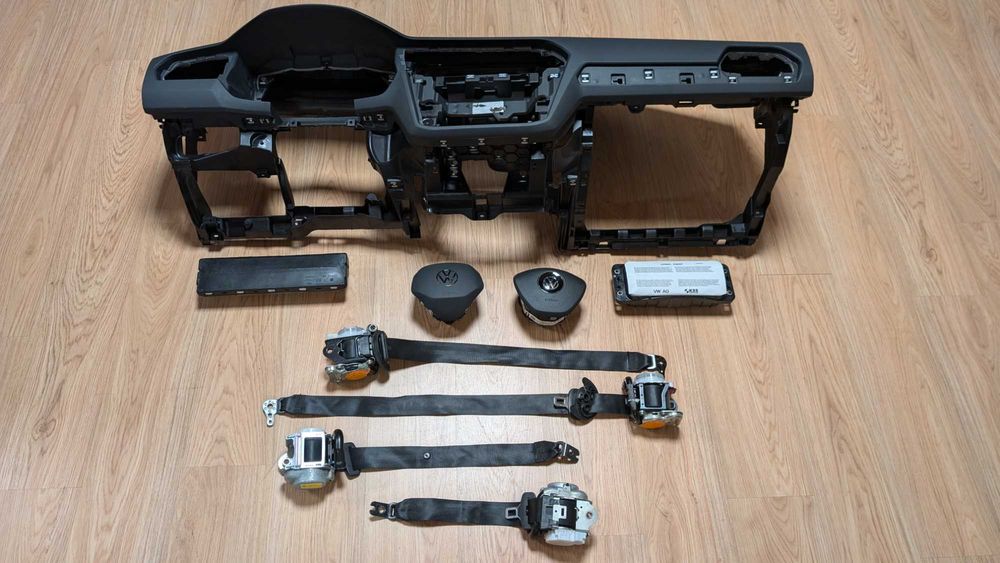Conjunto Kit Airbags Tablier Volkswagen VW Tiguan 2 Original 2016-