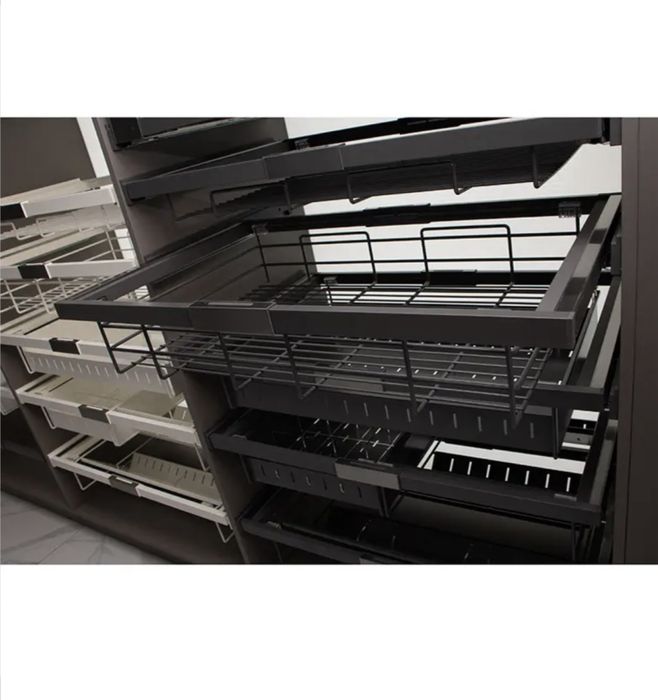 Полиця навісна, графіт, прути (730мм)