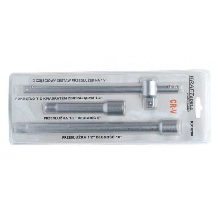 Przedłużki do nasadek grzechotki 1/2" 3 szt KD10200