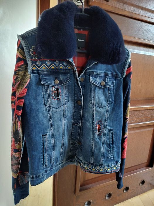 Ocieplana kurtka jeansowa Desigual - r.42 (nowa bez metki)