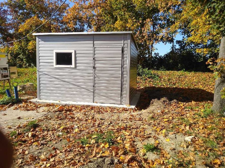 Domek ogrodowy blaszany narzędziowy 3x2 na wymiar PRODUCENT (140)