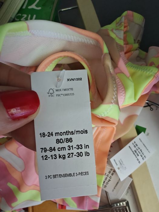 Strój kąpielowy 3 częściowy UV 50 gap 18/24