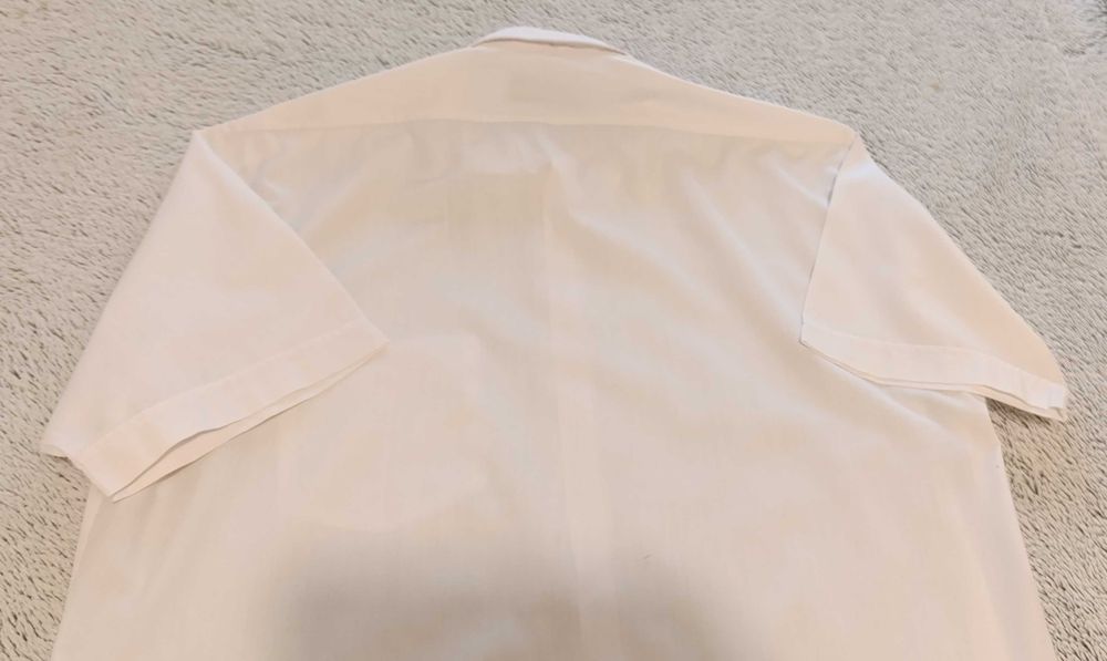Camisa Branca, Clássica, manga Curta - Tam M - Marca Harry Morgan