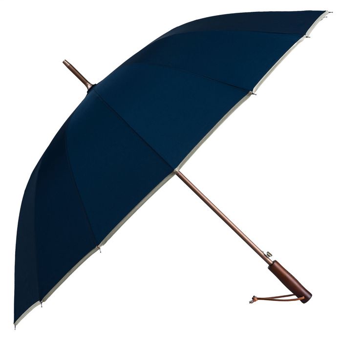 granatowy, rządowy parasol z dużą czaszą - peterson