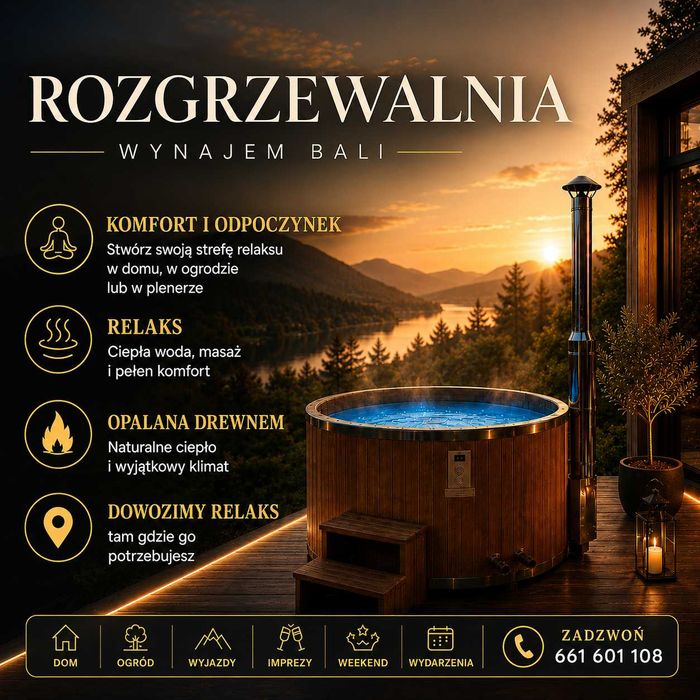 Mobilna Balia Jacuzzi Mobilne Spa wynajem
