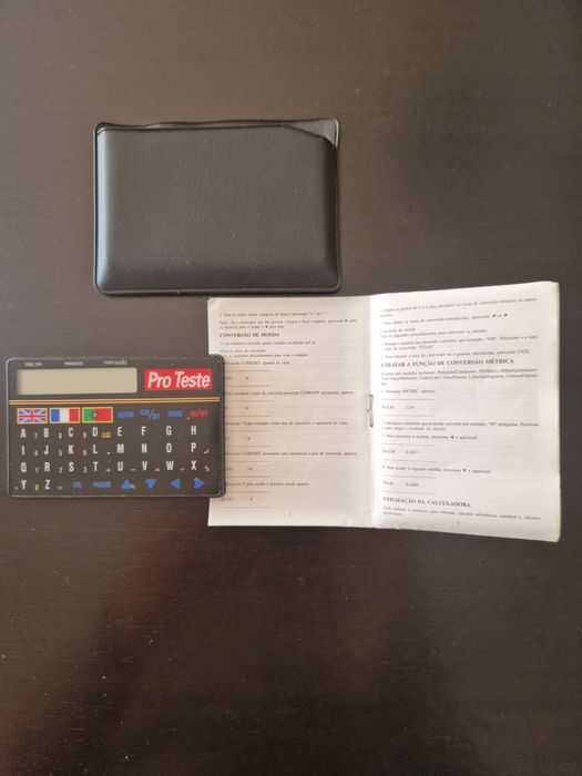 Minitradutora trilingue Pro Teste e manual de instruções
