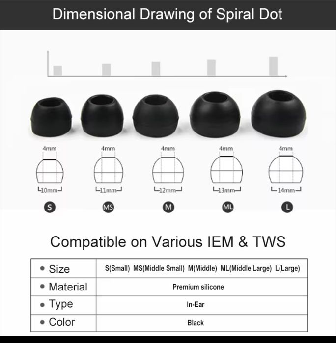 Амбушури JVC spiral dot FX -09.