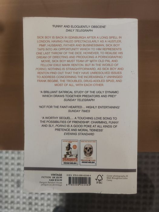 PORNO livro de Irvine Welsh