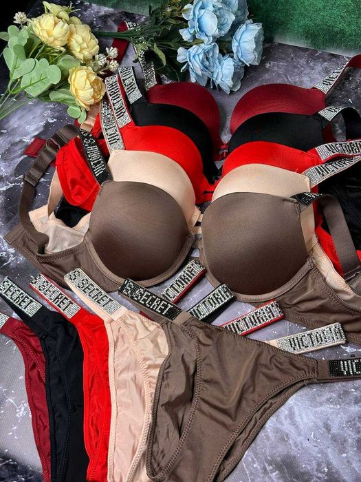 ОПТ женское бельё Victoria’s Secret, комплекты Виктория Сикрет push-up 75B–85С
