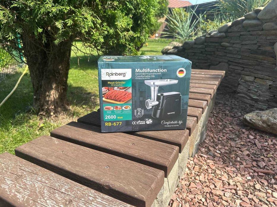 Мясорубка 2600W + насадка для колбас‼️ М'ясорубка. Электромясорубка.