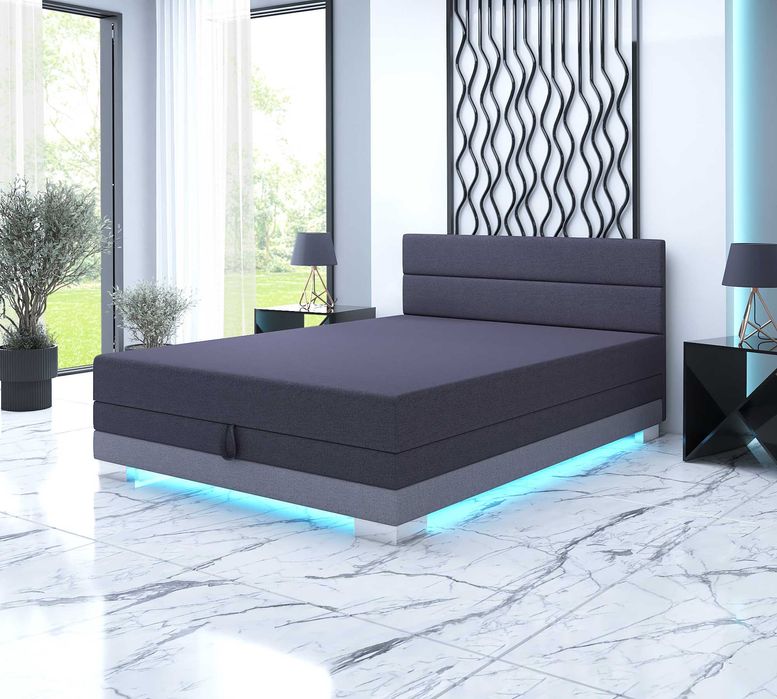 Tapczan z materacem pojedynczy łóżko jednoosobowe młodzieżowe Kanapa