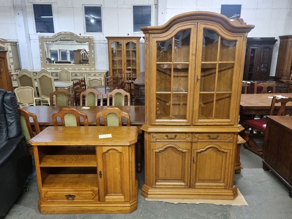 witryna dębowa rogowa