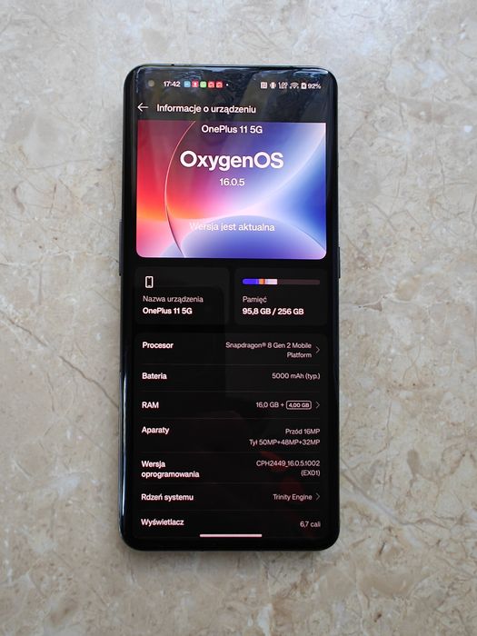 Oneplus 11 5G /16Gb/256Gb