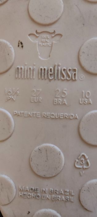 Туфельки для девочки mini melissa