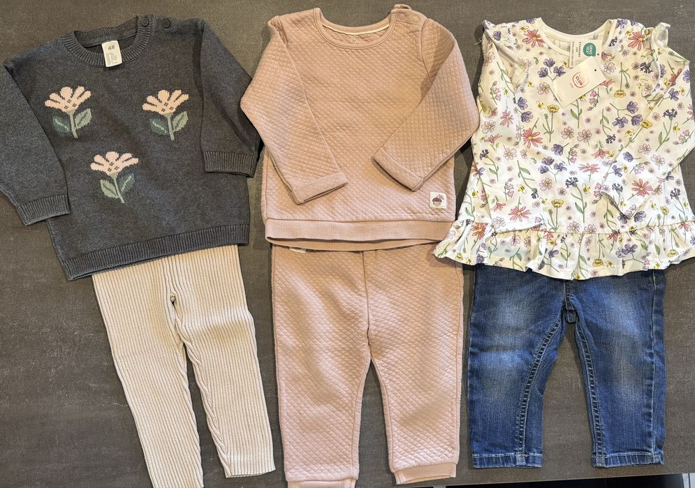 Лот весняних речей на дівчинку h&m