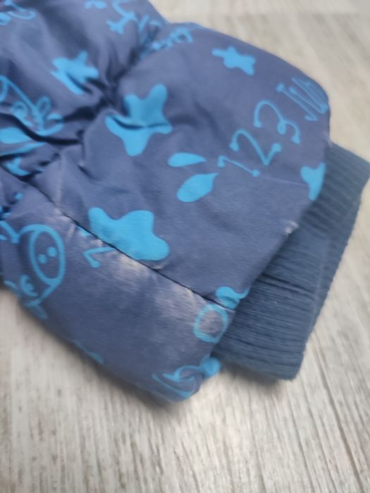 Nutmeg 98 kurtka chłopięca zimowa pikowana ocieplana polar świnkapeppa