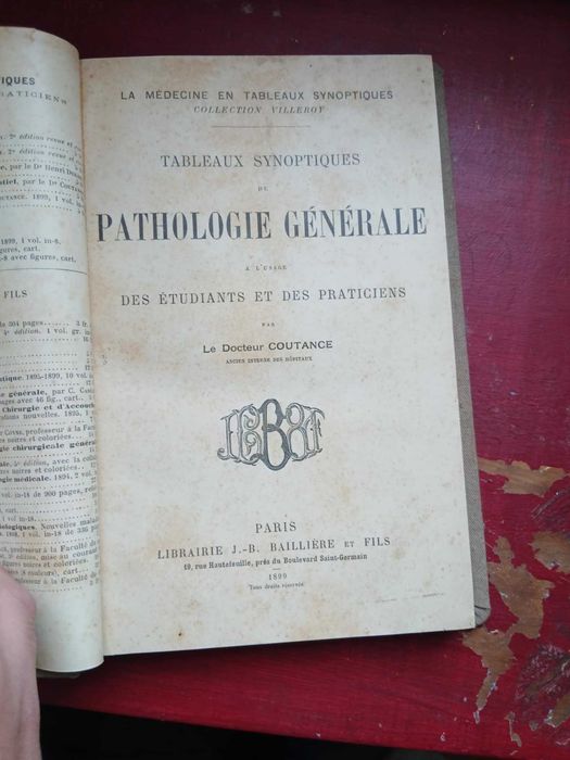 Conjunto de 5 Livros de Medicina do Início do Século XX, Encadernados