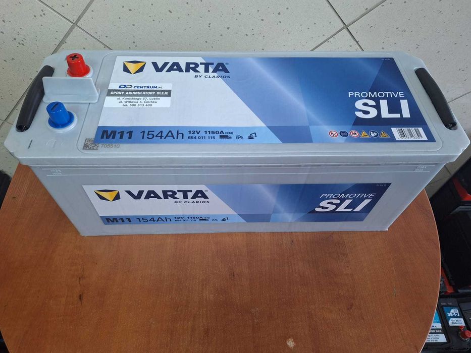 Nowy akumulator Varta SLI 154Ah 1150A 12V Ciężarowe Budowlane 140Ah