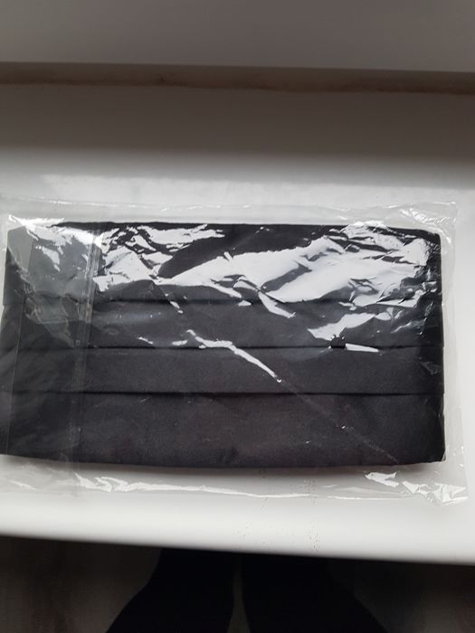 Pas smokingowy nowy czarny