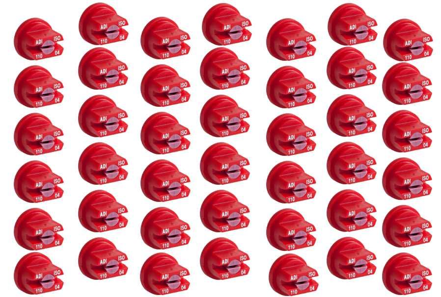 Komplet dyszy rozpylaczy na belkę 21m Albuz ADI 110 04 zestaw 42 sztuk