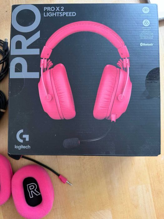 Słuchawki Logitech G Pro X2 Wireless Magenta